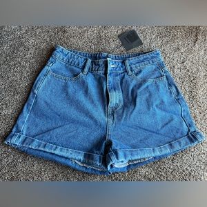 Lelis Collection High Rise Jean Shorts Large